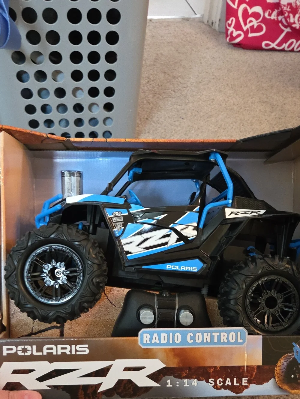 Polaris RZR Remote Control Off-Road Buggy - Black & Blue